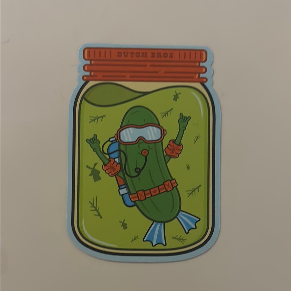 Dutch Bros Pickle scented Sticker